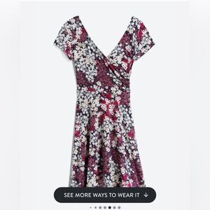 Stitch Fix Kaileigh knit dress in navy and pink size large